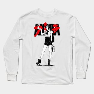 Cool Girl Japanese Style Vaporwave Long Sleeve T-Shirt